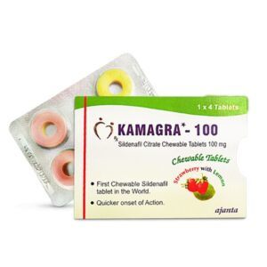 Kamagra 100 mg Kautabletten Erdbeere mit Zitrone Original aus Deutschland​